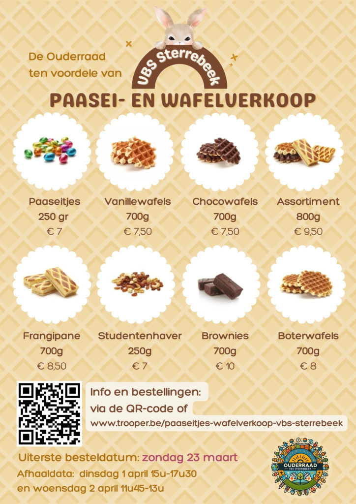 paasei- en wafelverkoop